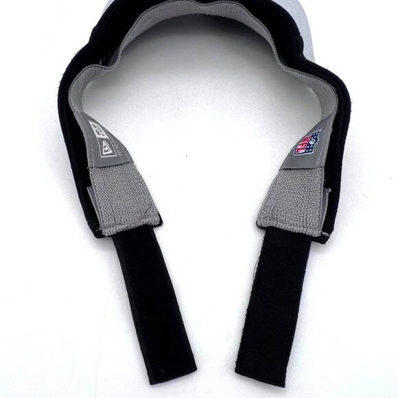 Las Vegas Raiders New Era NFL Adjustable Visor Cap Hat Hook and Loop Closure - Picture 8 of 16